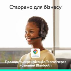 Наушники Logitech Zone 305 for Business Bluetooth Black Фото 8