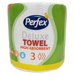 Бумажные полотенца Perfex Deluxe 3 слоя 1 рулон Фото