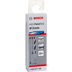 Сверло Bosch по металлу HSS-PointTeQ, 3х33х61мм, 10шт Фото 1