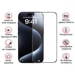 Стекло защитное BeCover Apple iPhone 16 Plus Black Фото 2