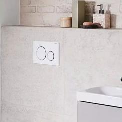 Панель смыва Geberit Sigma20 білий мат Фото 4