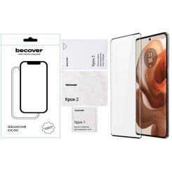 Стекло защитное BeCover Motorola Edge 50 Ultra Black Фото 1
