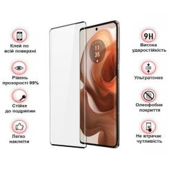 Стекло защитное BeCover Motorola Edge 50 Ultra Black Фото 2