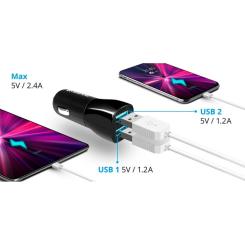 Зарядное устройство Defender 2xUSB 12W 2.1A ECA-24 Фото 4