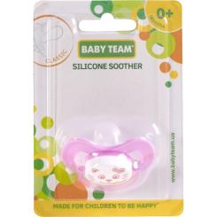 Пустышка Baby Team Силиконовая классическая с рождения Фото 2