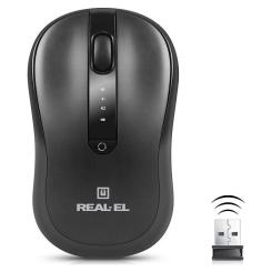 Мышка REAL-EL RM-450W Wireless/Bluetooth Black/Gray Фото 2