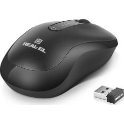 Мышка REAL-EL RM-450W Wireless/Bluetooth Black/Gray Фото 3