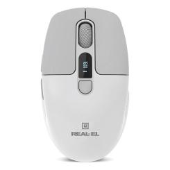 Мышка REAL-EL RM-480W Wireless/Bluetooth White Фото 2
