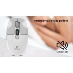 Мышка REAL-EL RM-480W Wireless/Bluetooth White Фото 8