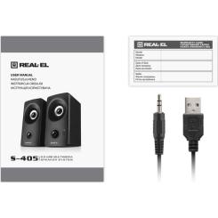Акустическая система REAL-EL S-405 USB Black Фото 7