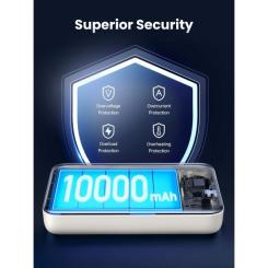 Батарея универсальная Ugreen 10000mAh 20W Magnetic Wireless beige Фото 4