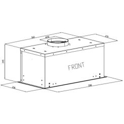 Вытяжка кухонная Interline LINE S BL A/60 GL/PB Фото 1