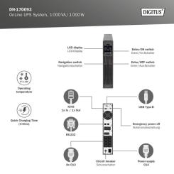 Источник бесперебойного питания Digitus 1000VA DN-170093 Фото 8