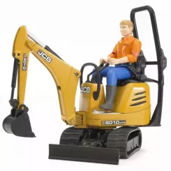 Спецтехника Bruder Мини-экскаватор CAT с фигуркой Фото 1