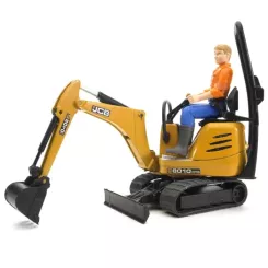 Спецтехника Bruder Мини-экскаватор CAT с фигуркой Фото 3