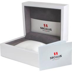 Наручные часы Seculus 1667.2.1069 white, pvd-r, white leather Фото 1