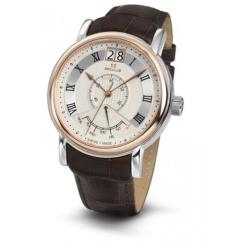 Наручные часы Seculus 4506.3.7003 white, ss-r, brown leather Фото