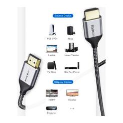 Кабель мультимедийный Cabletime HDMI M to HDMI M 1.0m V2.1 Фото 3