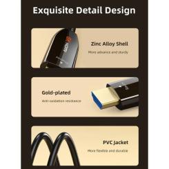 Кабель мультимедийный Cabletime HDMI M to HDMI M 100.0m V2.1 AOC Фото 4