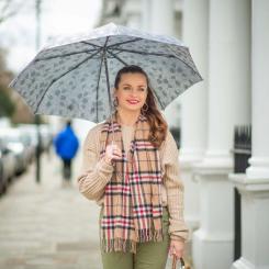 Зонт Fulton Diamond L852 Marquise - Jacquard Floral Фото 1