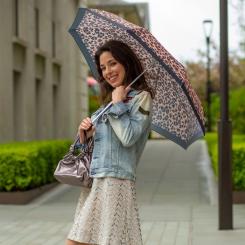 Зонт Fulton L354-041208 Minilite-2 Painted Leopard Фото 1