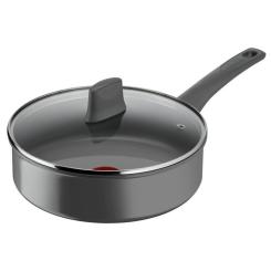 Сотейник Tefal Renewal, 24см, алюміній, бакеліт, скло, сірий Фото