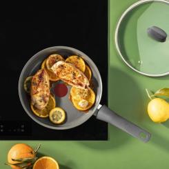 Сотейник Tefal Renewal, 24см, алюміній, бакеліт, скло, сірий Фото 4