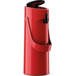 Термос Tefal Ponza Pump, 1.9л, пластик, скло, червоний Фото 1