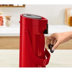 Термос Tefal Ponza Pump, 1.9л, пластик, скло, червоний Фото 8