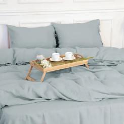 Постельное белье MirSon Лен Natural Linen Caspian 143x210 Фото 2