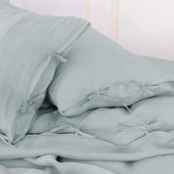 Постельное белье MirSon Лен Natural Linen Caspian 143x210 Фото 3