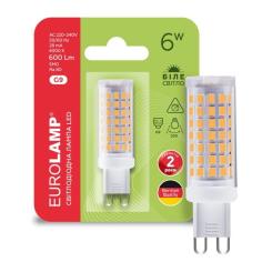 Лампочка Eurolamp LED G9 6W 600Lm 4000K Фото 1