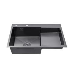 Мойка кухонная Kroner Schwarze-7848LHM Фото 1