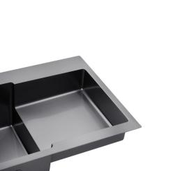 Мойка кухонная Kroner Schwarze-7848LHM Фото 4