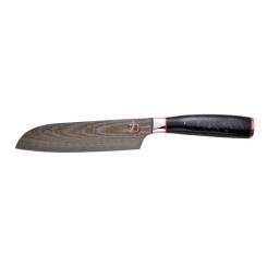 Кухонный нож MasterPro Tetsu, сантоку, 17.5 см, чорний Фото