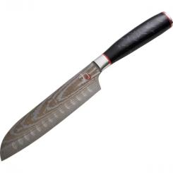 Кухонный нож MasterPro Tetsu, сантоку, 17.5 см, чорний Фото 1