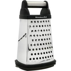Терка KitchenAid Universal чотирьохстороння з контейнером, чорна Фото