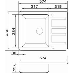Мойка кухонная GRANADO ALANIS gris Фото 6