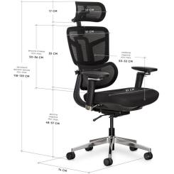 Офисное кресло Mealux S4 Air Fabric Black Фото 10