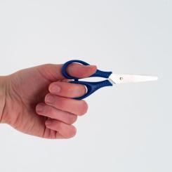 Ножницы Kite детские для левши синий, 12 см Фото 3