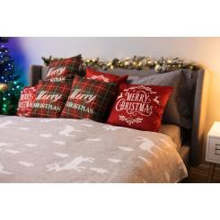 Плед Ardesto Christmas Fleece 130x160см, 100% поліестер, олені Фото 4