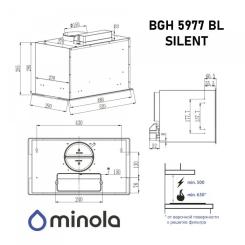 Вытяжка кухонная Minola BGH 5977 BL Silent Фото 11