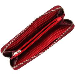 Кошелек Grande Pelle Из натуральной кожи Бордовый Фото 5