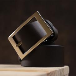 Ремень Grande Pelle Кожаный Коричневый Фото 4