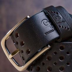 Ремень Grande Pelle Джинсовый Коричневый Фото 3