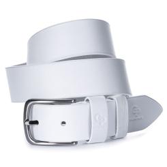 Ремень Grande Pelle Кожаный ремень Белый Фото
