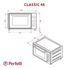 Электропечь Perfelli CLASSIC 48 BLACK Фото 11