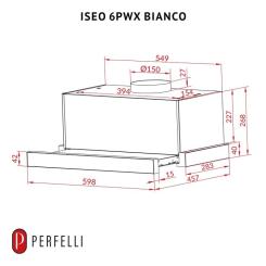 Вытяжка кухонная Perfelli ISEO 6PWX BIANCO Фото 10