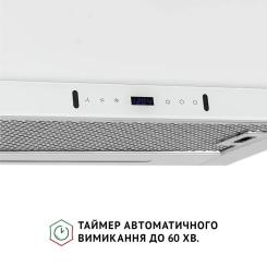 Вытяжка кухонная Perfelli ISEO 6PWX BIANCO Фото 3