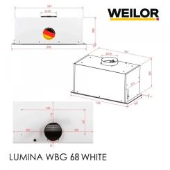 Вытяжка кухонная Weilor LUMINA WBG 68 WHITE Фото 11